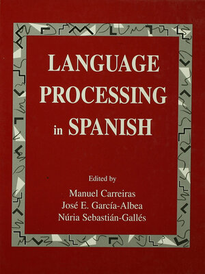 cover image of Language Processing in Spanish